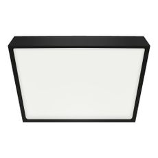Emithor Stropné LED svietidlo LENYS III. 27026, 27 x 27 cm, 24 W, IP20/IP44, čierna, 27 x 27 cm
