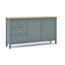 Komoda sivozelená z borovicového dreva 150x80x40 cm Misti – Marckeric