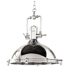 Estila Luxusné moderné závesné svietidlo Industrial 45cm strieborné