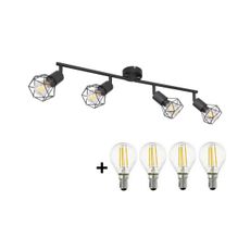 Globo - LED Bodové svietidlo XARA 4xE14/6W/230V čierna