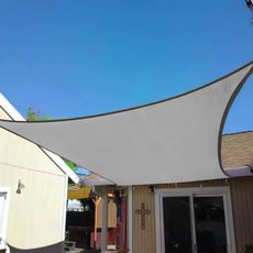 ModernHome Štvorcová nepremokavá plachta, strieška 3x3m ModernHome - šedá