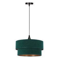 Závesné svietidlo v petrolejovej farbe s textilným tienidlom ø 35 cm Scopello – Candellux Lighting