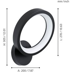 Eglo 900069 - LED RGBW Stmievateľné nástenné svietidlo MARGHERA-Z LED/16W/230V