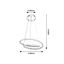 Rabalux - LED Luster na lanku LED/40W/230V