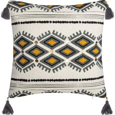 DekorStyle Bavlnený povlak na vankúš Aztec 40x40 cm biely