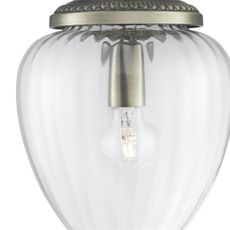 Searchlight 1091AB - Luster na lanku PINEAPPLE 1xE27/60W/230V mosadz
