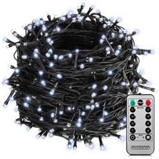 Vianočné LED osvetlenie 40 m s diaľkovým ovládaním | studená biela 400 LED