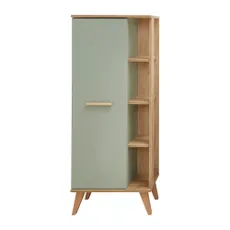 Zelená vysoká kúpeľňová skrinka v dekore duba 51x128 cm Set 963 - Pelipal