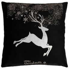 Tutumi Vánoční povlak na polštář Merry Christmas I. 45x45 cm černý/stříbrný