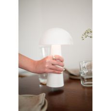 Biela LED stolová lampa (výška 26,5 cm) Fungi – Markslöjd