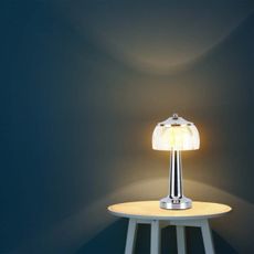 LED Stmievateľná stolná lampa LED/1W/5V 3000-6000K 1800 mAh chróm