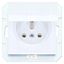 Jedna zásuvka IP44MEDIUM white 17665