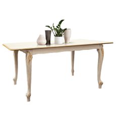 Estila Barokový luxusný rozkladací jedálenský stôl Clasica z masívu s rustikálnym zdobením 140-220cm