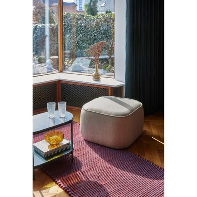 Svetlohnedý taburet Cube – Hübsch