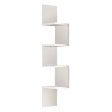 Biela nástenná knižnica 22x117 cm Laura – Kalune Design