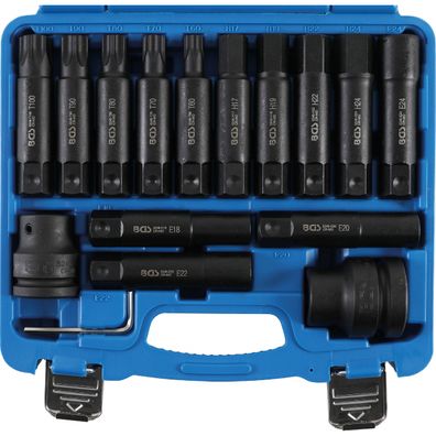 Súprava bitov pre nákladné vozidlá | 20 mm (3/4") + 25 mm (1") | 16dielna BGS 5246