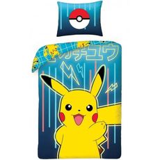 Bavlnené posteľné obliečky Pokémon Pikachu - 100% bavlna - 70 x 90 cm + 140 x 200 cm