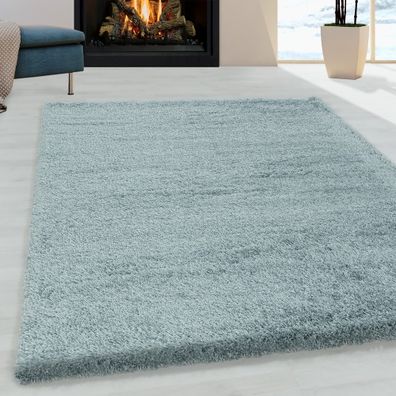 Modrý koberec 80x150 cm Fluffy – Ayyildiz Carpets