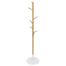 Autronic DR-N1006 WT Drevený stojanový vešiak biela, 40 x 175 cm