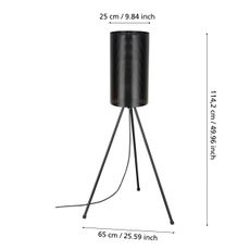 Eglo 900259 - Vonkajšia stojacia lampa LADUNARA 1xE27/40W/230V IP44