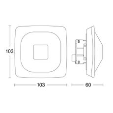 Steinel 064303 - Prezenčný hlásič HF 360-2 KNX biela