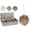 Guľa v liste Winter White 3a mix CAA125020