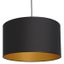 Luster na lanku ARDEN 1xE27/60W/230V pr. 40 cm čierna/zlatá