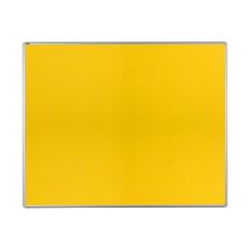 Textilná nástenka ekoTAB v hliníkovom ráme, 1500 x 1200 mm, žltá