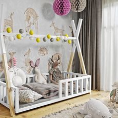 Wilsondo Detská posteľ domček Tipi 180x80 Variant úložný box: S úložným boxom