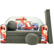 Welox rozkladacia detská pohovka -  formula, sivá