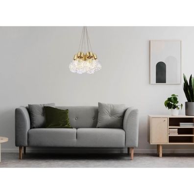 Klausen 142007 - LED Luster na lanku BULBS LED/30W/230V zlatá