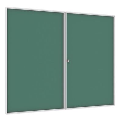 Vnútorná magnetická vitrína, zelená, 1200 x 1500 mm