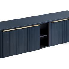 Comad Závěsná skříňka pod umyvadlo Santa Fe s deskou 180 cm tmavě modrá
