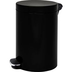 Nášľapný kôš 20 L, plynulé zatváranie, lakovaný čierny