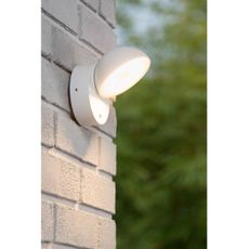 Lucide 22865/12/31 - LED Vonkajšie nástenné svietidlo FINN LED/12W/230V IP54 biela