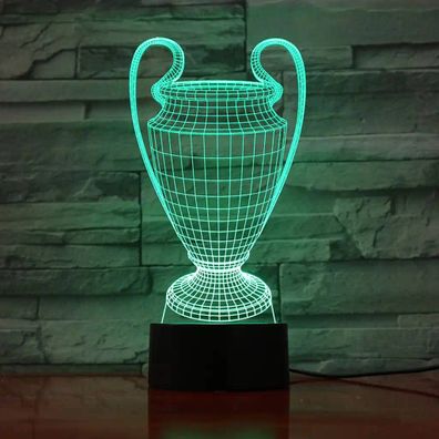 3Dmix 3DL-BSC020 – 3D LED nočná lampa - Pohár pre víťazov (Trofej)