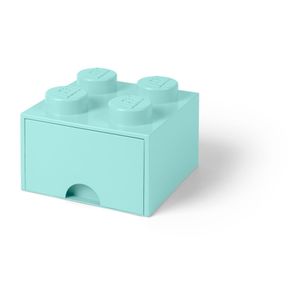 Svetlomodrý úložný box štvorec LEGO®