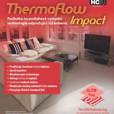 Floorwise Podložka pod koberec Floorwise Thermaflow Impact - narežeme na mieru - 133x824 (rola 11 m2) cm