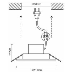 LED Stmievateľné kúpeľňové svietidlo LED/10W/230V 3000K-6500K Wi-Fi Tuya IP44