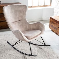 Hojdacie kreslo Scandinavia Swing champagne velvet