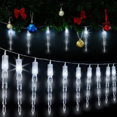 Vianočná LED reťaz s rampouchy 8 m | biela 80 LED