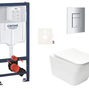 Závesný wc set do ľahkých stien / predstenová montáž Swiss Aqua Technologies Infinitio SIKOGRSIN12SCP00