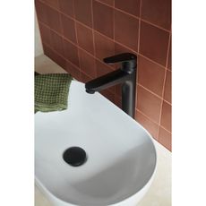 KFA Armatura 5552-712-81 - Umývadlová batéria + výpust OTAVA 30,2 cm matná čierna