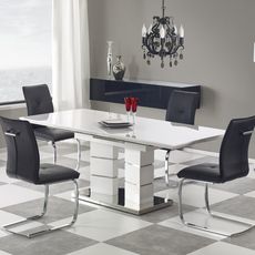 HALMAR Rozkladací jedálenský stôl Lord 160/200 cm biely