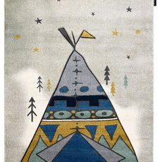 Dywany Łuszczów Detský kusový koberec Petit Tipi grey - 180x270 cm