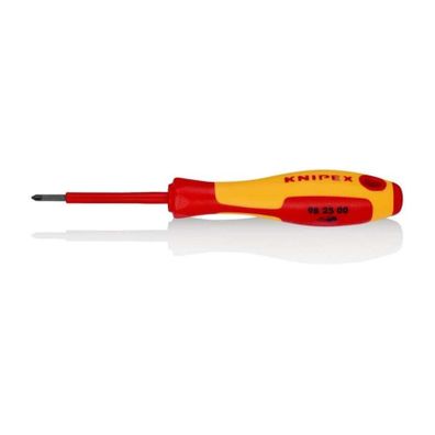 Elektrikársky skrutkovač VDE PZ 0 na skrutky so zápustnou hlavou Knipex 98 25 00