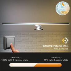 Briloner 2299-018 -LED Stmievateľné kúpeľňové osvetlenie zrkadla LED/8W/230V IP44