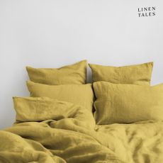 Žlté ľanové obliečky na jednolôžko 140x200 cm - Linen Tales