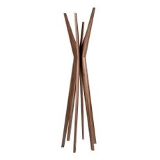 Estila Luxusný moderný stojanový vešiak Vita Naturale v orechovej hnedej farbe s geometrickým dizajnom 190 cm