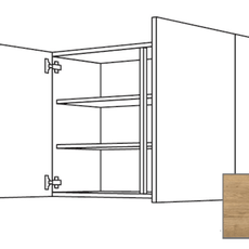Kuchynská skrinka horní Naturel Sente24 s dvierkami 90x72x35 cm dub sierra 405.W901